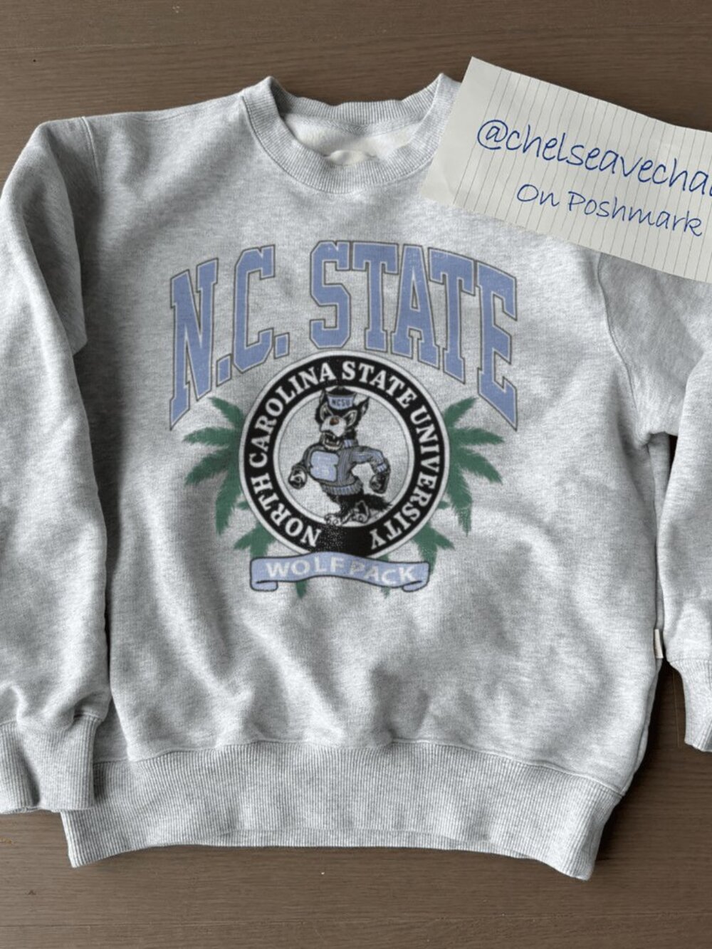 Vintage NC State Wolfpack Football Sweatshirt, North Carolina State University